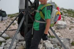 Alessio in vetta al Monte Priora