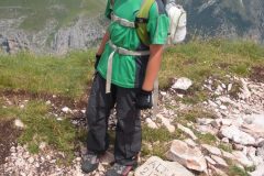 Alessio in vetta al Monte Sibilla