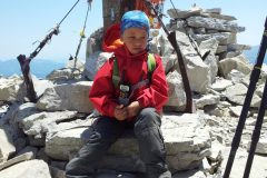 Alessio in vetta al Monte Vettore